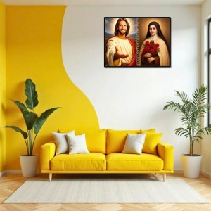 Jesus Christ-St. Therese Of Lisieux Laminated Photo - 7x9 Inches, Divine Blessings For Home & Office And Temple Decoration (F16402) Jesus Christ-St. Therese Of Lisieux Laminated Photo - 7x9 Inches, Divine Blessings For Home & Office And Temple Decoration (F16402)