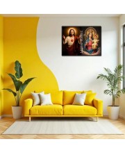 Jesus Christ-Our Lady Of Perpetual Help Laminated Photo - 7x9 Inches, Divine Blessings For Home & Office And Temple Decoration (F16258)