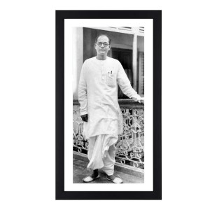 Netaji Subhas Chandra Bose Black Photograph |Historical Wall Art|Ideal for Home or Office Decor Netaji Subhas Chandra Bose Black Photograph |Historical Wall Art|Ideal for Home or Office Decor