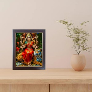 Hitech Sales Vaishno Devi Durga Mata Photo Frame for Pooja Room, Temple Decor, Home Decoration and Gift (Wall and Tabletop, Rectangular, Polystyrene Frame, Printed Photo, 24 x 29 cm, Black) Hitech Sales Vaishno Devi Durga Mata Photo Frame for Pooja Room, Temple Decor, Home Decoration and Gift (Wall and Tabletop, Rectangular, Polystyrene Frame, Printed Photo, 24 x 29 cm, Black)