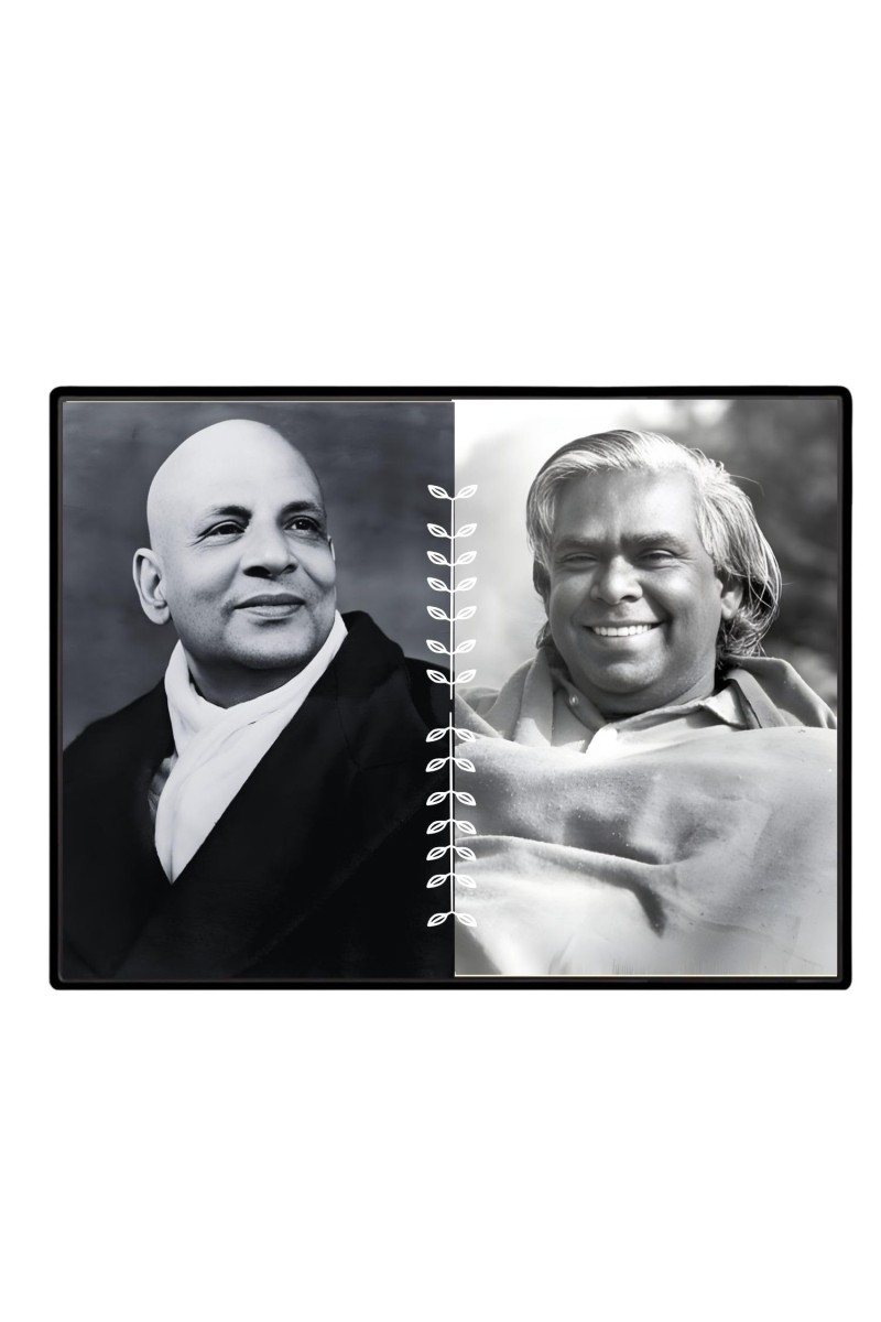 Swami Sivananda Swami Sacchidanandaji Laminated Photo - 9x11 Inches, Divine Blessings For Home & Office And Temple Decoration (F16156)