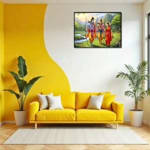 Lord RamSita,Lakshmana Laminated Photo - 7x9 Inches, Divine Blessings For Home & Office And Temple Decoration (F16047) Lord RamSita,Lakshmana Laminated Photo - 7x9 Inches, Divine Blessings For Home & Office And Temple Decoration (F16047)