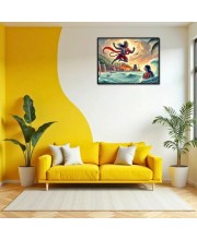 Lord Hanuman Laminated Photo - 11x13 Inches, Divine Blessings For Home & Office And Temple Decoration (F16101)