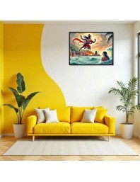 Lord Hanuman Laminated Photo - 5x7 Inches, Divine Blessings For Home & Office And Temple Decoration (F16101)