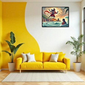 Lord Hanuman Laminated Photo - 11x13 Inches, Divine Blessings For Home & Office And Temple Decoration (F16101) Lord Hanuman Laminated Photo - 11x13 Inches, Divine Blessings For Home & Office And Temple Decoration (F16101)