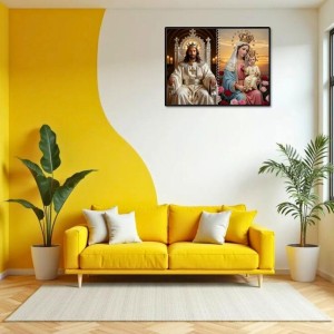 Jesus Christ-Our Lady Of Velankanni Laminated Photo - 7x9 Inches, Divine Blessings For Home & Office And Temple Decoration (F16372) Jesus Christ-Our Lady Of Velankanni Laminated Photo - 7x9 Inches, Divine Blessings For Home & Office And Temple Decoration (F16372)