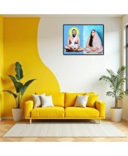 Maa SaradaSarada Devi Laminated Photo - 7x9 Inches, Divine Blessings For Home & Office And Temple Decoration (F16165)