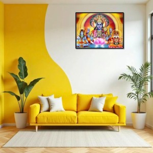 Lord Vishnu Laminated Photo - 5x7 Inches, Divine Blessings For Home & Office And Temple Decoration (F16119) Lord Vishnu Laminated Photo - 5x7 Inches, Divine Blessings For Home & Office And Temple Decoration (F16119)