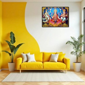 Lord Ganesha Maa Laxmi Sarswati Laminated Photo - 9x11 Inches, Divine Blessings For Home & Office And Temple Decoration (F16122) Lord Ganesha Maa Laxmi Sarswati Laminated Photo - 9x11 Inches, Divine Blessings For Home & Office And Temple Decoration (F16122)