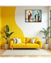 Jesus Christ-Immaculate Conception Laminated Photo - 7x9 Inches, Divine Blessings For Home & Office And Temple Decoration (F16442)