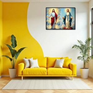 Jesus Christ-Our Lady Of Grace Laminated Photo - 7x9 Inches, Divine Blessings For Home & Office And Temple Decoration (F16287) Jesus Christ-Our Lady Of Grace Laminated Photo - 7x9 Inches, Divine Blessings For Home & Office And Temple Decoration (F16287)
