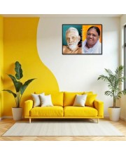 Ramana Maharshi Laminated Photo - 9x11 Inches, Divine Blessings For Home & Office And Temple Decoration (F16157)
