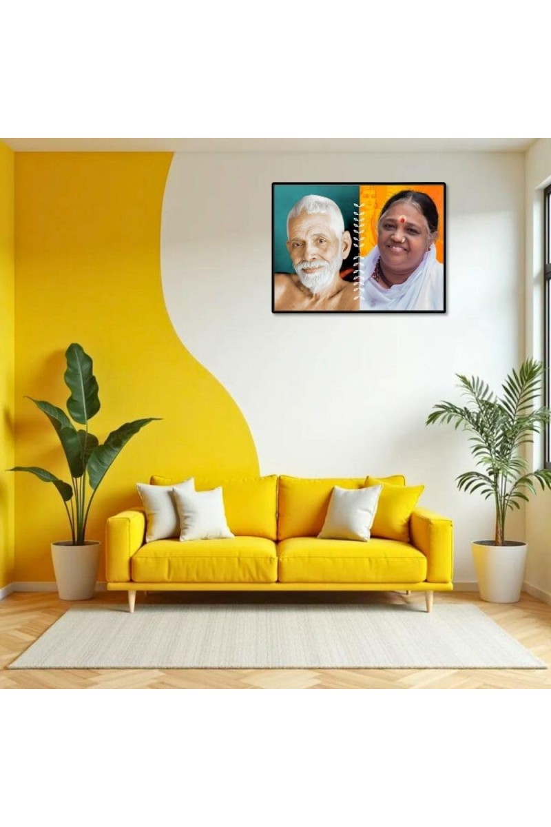 Ramana Maharshi Laminated Photo - 9x11 Inches, Divine Blessings For Home & Office And Temple Decoration (F16157)