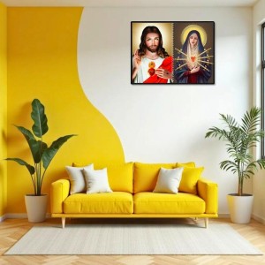 Jesus Christ-Our Lady Of Sorrows Laminated Photo - 7x9 Inches, Divine Blessings For Home & Office And Temple Decoration (F16339) Jesus Christ-Our Lady Of Sorrows Laminated Photo - 7x9 Inches, Divine Blessings For Home & Office And Temple Decoration (F16339)
