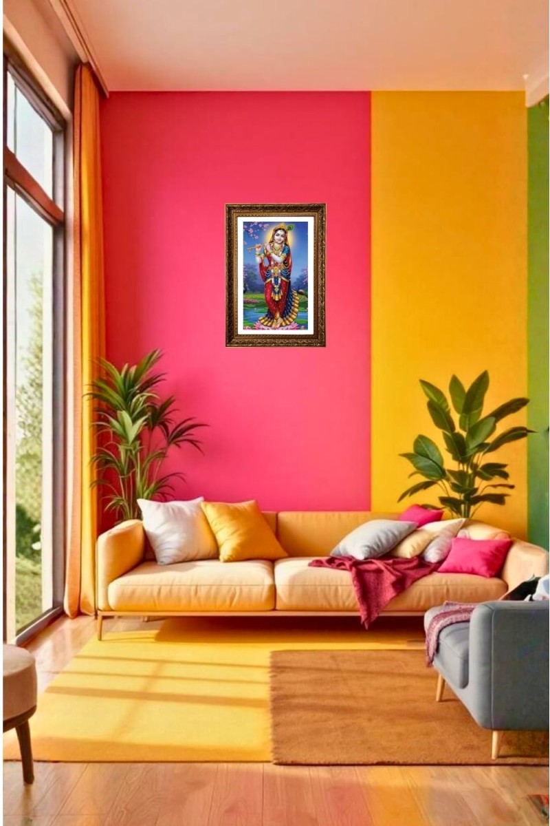 Ashtami Radha Rani Big Photo Frame - 20x28 Inches For Home,Temple & Office Decoration (F11196)