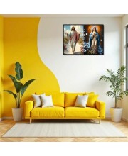 Jesus Mother Virgin Mary Laminated Photo - 11x13 Inches, Divine Blessings For Home & Office And Temple Decoration (F16236)