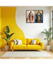 Jesus Christ-Immaculate Conception Laminated Photo - 7x9 Inches, Divine Blessings For Home & Office And Temple Decoration (F16272)