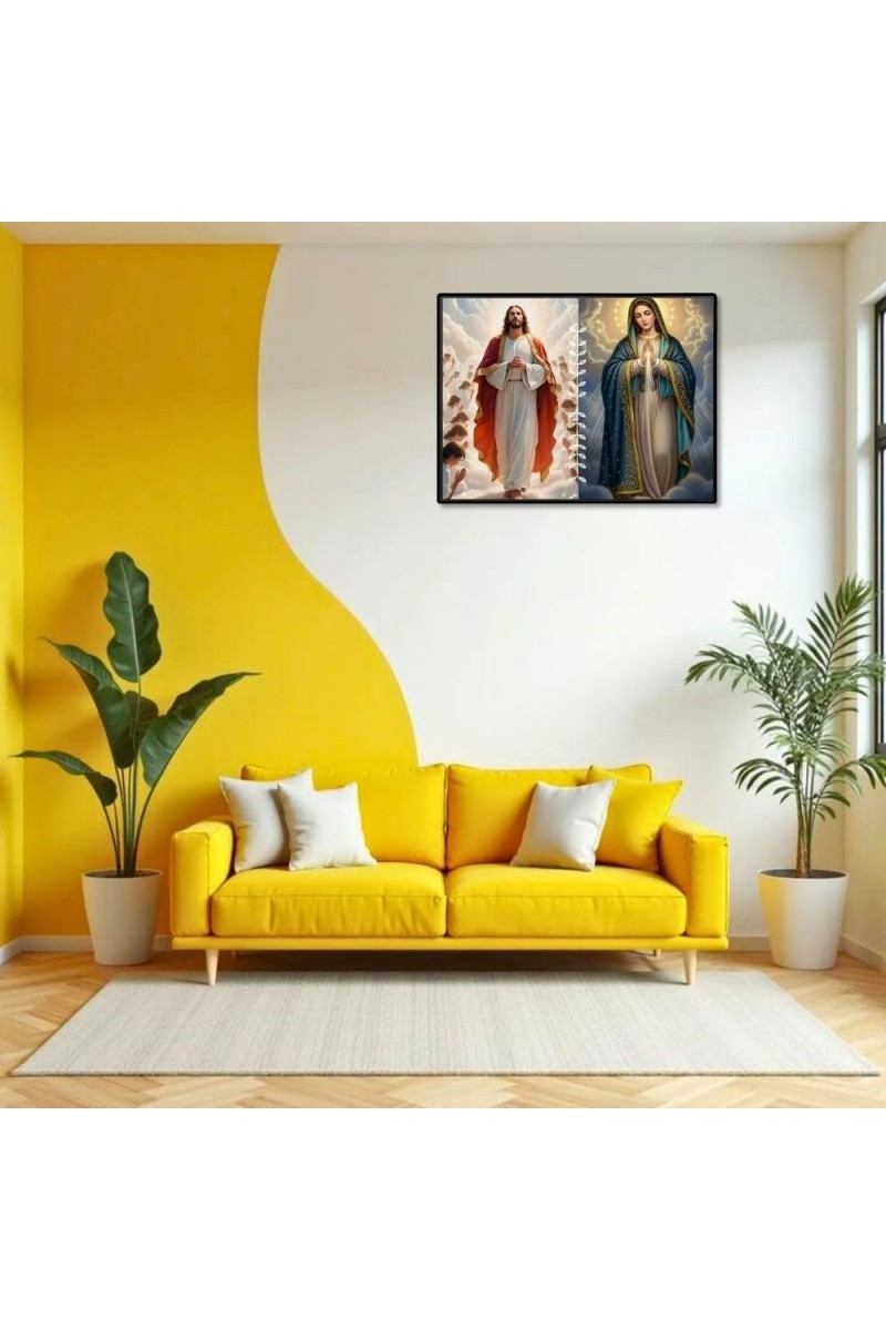 Jesus Christ-Immaculate Conception Laminated Photo - 7x9 Inches, Divine Blessings For Home & Office And Temple Decoration (F16272)