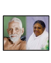 Sri Ramana Maharshi & Mother (Ammal) Laminated Photo - 5x7 Inches, Divine Blessings For Home & Office And Temple Decoration (F16315)