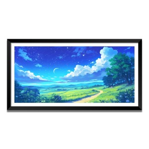 Nature Landscape Floating Frame Scenery Digital Print - (I5798) - 18x36 inch Modern Nature Wall Art for Living Room, Bedroom, Office, Hotels, Drawing Room Nature Landscape Floating Frame Scenery Digital Print - (I5798) - 18x36 inch Modern Nature Wall Art for Living Room, Bedroom, Office, Hotels, Drawing Room
