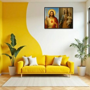 Jesus Christ-Our Lady Of Velankanni Laminated Photo - 7x9 Inches, Divine Blessings For Home & Office And Temple Decoration (F16374) Jesus Christ-Our Lady Of Velankanni Laminated Photo - 7x9 Inches, Divine Blessings For Home & Office And Temple Decoration (F16374)