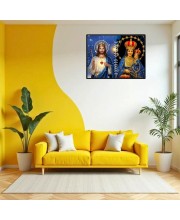 Jesus Lady Of Velankanni Laminated Photo - 7x9 Inches, Divine Blessings For Home & Office And Temple Decoration (F16199)