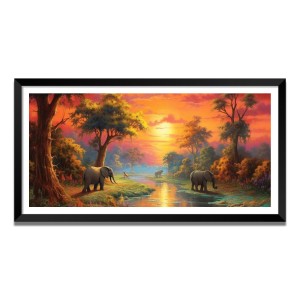 Nature Landscape Floating Frame Scenery Digital Print - (I5602) - 18x36 inch Modern Nature Wall Art for Living Room, Bedroom, Office, Hotels, Drawing Room Nature Landscape Floating Frame Scenery Digital Print - (I5602) - 18x36 inch Modern Nature Wall Art for Living Room, Bedroom, Office, Hotels, Drawing Room