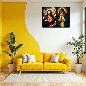 Jesus Christ - Our Lady Of Rosary Laminated Photo - 9x11 Inches, Divine Blessings For Home & Office And Temple Decoration (F16379) Jesus Christ - Our Lady Of Rosary Laminated Photo - 9x11 Inches, Divine Blessings For Home & Office And Temple Decoration (F16379)