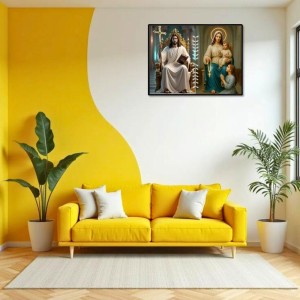 Jesus Lady Of FatimaLaminated Photo - 7x9 Inches, Divine Blessings For Home & Office And Temple Decoration (F16218) Jesus Lady Of FatimaLaminated Photo - 7x9 Inches, Divine Blessings For Home & Office And Temple Decoration (F16218)