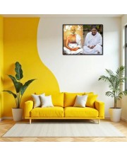 Sri Ramana Maharshi & Mother (Ammal) Laminated Photo - 5x7 Inches, Divine Blessings For Home & Office And Temple Decoration (F16313)