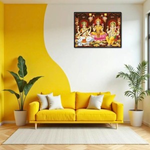 Lord Ganesha Maa Laxmi Sarswati Laminated Photo - 9x11 Inches, Divine Blessings For Home & Office And Temple Decoration (F16121) Lord Ganesha Maa Laxmi Sarswati Laminated Photo - 9x11 Inches, Divine Blessings For Home & Office And Temple Decoration (F16121)