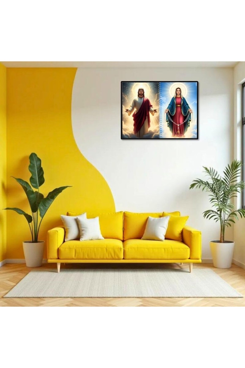 Jesus Christ-Immaculate Conception Laminated Photo - 7x9 Inches, Divine Blessings For Home & Office And Temple Decoration (F16443)