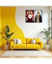 Jesus Christ-Immaculate Conception Laminated Photo - 7x9 Inches, Divine Blessings For Home & Office And Temple Decoration (F16441)
