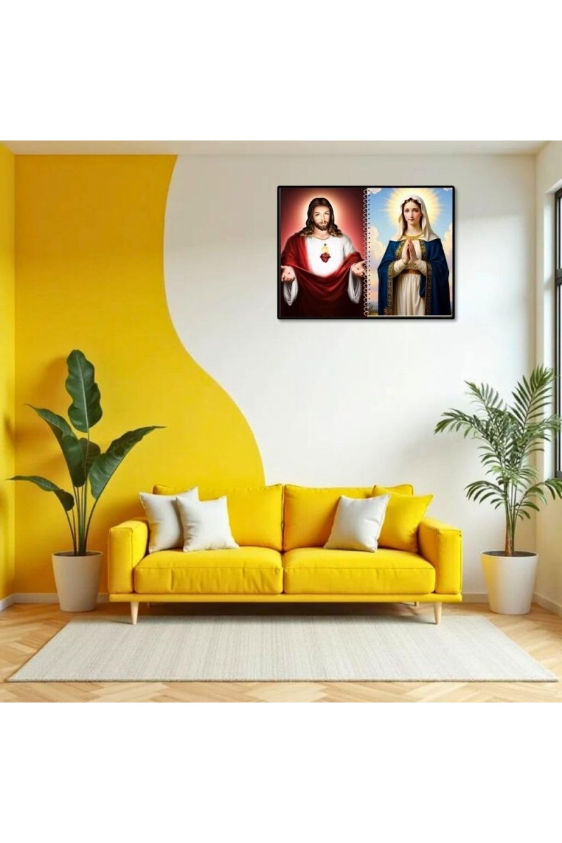 Jesus Christ-Immaculate Conception Laminated Photo - 7x9 Inches, Divine Blessings For Home & Office And Temple Decoration (F16441)