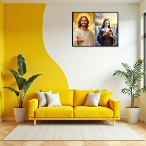 Jesus Christ-St. Therese Of Lisieux Laminated Photo - 7x9 Inches, Divine Blessings For Home & Office And Temple Decoration (F16406) Jesus Christ-St. Therese Of Lisieux Laminated Photo - 7x9 Inches, Divine Blessings For Home & Office And Temple Decoration (F16406)