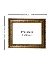 HiTechMart Anukul Chandra Thakur (Anukulchandra Chakravarty) Spiritual Wall Photo Frame – Divine Portrait for Home Temple, Pooja Room & Spiritual Decor – Vintage Style Framed Picture (7 x 9 inch)