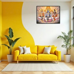 Lord Brahma VISHNU Mahesh Laminated Photo - 13x15 Inches, Divine Blessings For Home & Office And Temple Decoration (F16052) Lord Brahma VISHNU Mahesh Laminated Photo - 13x15 Inches, Divine Blessings For Home & Office And Temple Decoration (F16052)