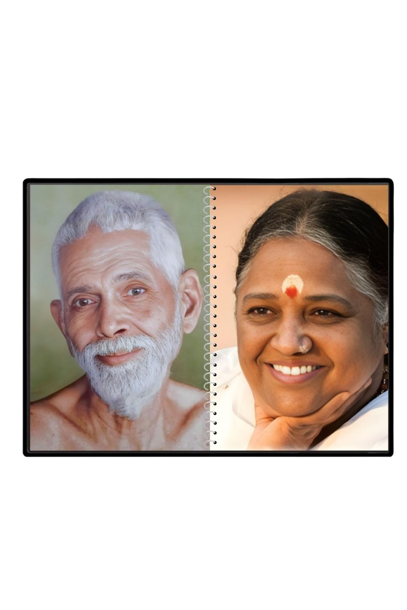 Sri Ramana Maharshi & Mother (Ammal) Laminated Photo - 7x9 Inches, Divine Blessings For Home & Office And Temple Decoration (F16314)