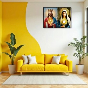 Immaculate Heart Of Mary Laminated Photo - 9x11 Inches, Divine Blessings For Home & Office And Temple Decoration (F16450) Immaculate Heart Of Mary Laminated Photo - 9x11 Inches, Divine Blessings For Home & Office And Temple Decoration (F16450)