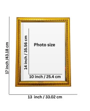 Shiva Parvati Family Photo Frame with Lord Ganesha & Kartikeya &ndash; Golden Decorative Religious Wall Art Frame for Home Temple, Living Room & Office | HD Printed Divine Hindu God Poster with Premium Frame