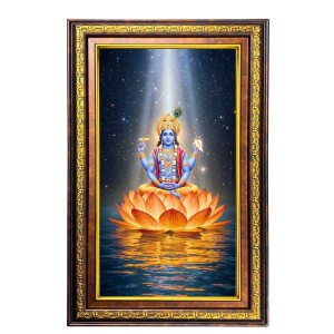 Lord Vishnu Digital Golden Balck Color Photo Frame | Hindu Religious Wall Decor | 12x18 Inches - Inspirational Wall Art For Office, Home Decor - Ideal Spiritual Gift (F16868) Lord Vishnu Digital Golden Balck Color Photo Frame | Hindu Religious Wall Decor | 12x18 Inches - Inspirational Wall Art For Office, Home Decor - Ideal Spiritual Gift (F16868)