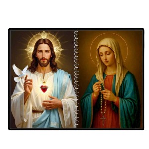 Jesus Christ-Our Lady Of Rosary Laminated Photo - 7x9 Inches, Divine Blessings For Home & Office And Temple Decoration (F16377) Jesus Christ-Our Lady Of Rosary Laminated Photo - 7x9 Inches, Divine Blessings For Home & Office And Temple Decoration (F16377)