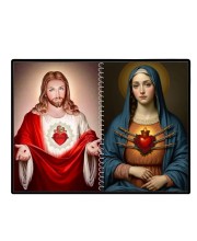 Jesus Christ-Our Lady Of Sorrows Laminated Photo - 7x9 Inches, Divine Blessings For Home & Office And Temple Decoration (F16338)