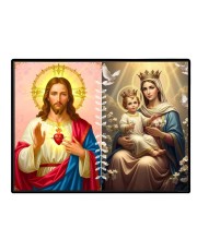 Jesus Christ-Our Lady Of Perpetual Help Laminated Photo - 7x9 Inches, Divine Blessings For Home & Office And Temple Decoration (F16259)