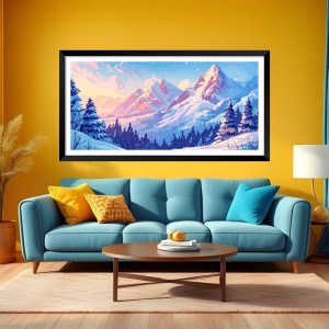 Nature Landscape Floating Frame Scenery Digital Print - (I5809) - 24x36 inch Modern Nature Wall Art for Living Room, Bedroom, Office, Hotels, Drawing Room Nature Landscape Floating Frame Scenery Digital Print - (I5809) - 24x36 inch Modern Nature Wall Art for Living Room, Bedroom, Office, Hotels, Drawing Room