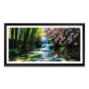 Nature Landscape Floating Frame Scenery Digital Print - (I5606) - 18x36 inch Modern Nature Wall Art for Living Room, Bedroom, Office, Hotels, Drawing Room Nature Landscape Floating Frame Scenery Digital Print - (I5606) - 18x36 inch Modern Nature Wall Art for Living Room, Bedroom, Office, Hotels, Drawing Room