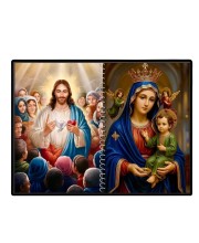 Jesus Christ-Our Lady Of Perpetual Help Laminated Photo - 7x9 Inches, Divine Blessings For Home & Office And Temple Decoration (F16365)