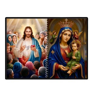 Jesus Christ-Our Lady Of Perpetual Help Laminated Photo - 7x9 Inches, Divine Blessings For Home & Office And Temple Decoration (F16365) Jesus Christ-Our Lady Of Perpetual Help Laminated Photo - 7x9 Inches, Divine Blessings For Home & Office And Temple Decoration (F16365)