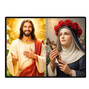 Jesus Christ-St. Therese Of Lisieux Laminated Photo - 7x9 Inches, Divine Blessings For Home & Office And Temple Decoration (F16401) Jesus Christ-St. Therese Of Lisieux Laminated Photo - 7x9 Inches, Divine Blessings For Home & Office And Temple Decoration (F16401)