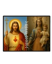 Jesus Lady Of FatimaLaminated Photo - 13x15 Inches, Divine Blessings For Home & Office And Temple Decoration (F16219)